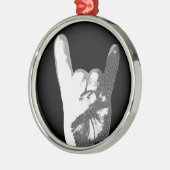 重金属手の印 メタルオーナメント (左)