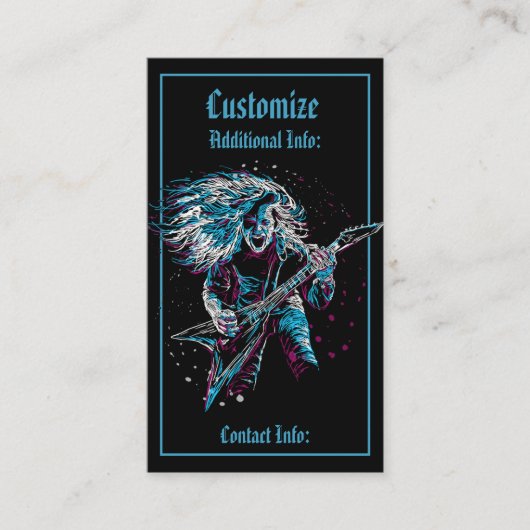 重金属2の石 名刺 (正面)