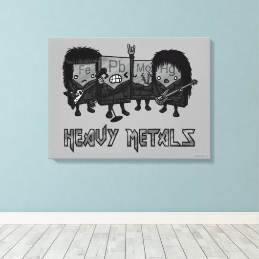 重金属 キャンバスプリント (インサイチュ (ウッドフロア))