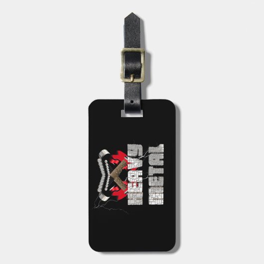 重金属 ラゲッジタグ (正面縦)