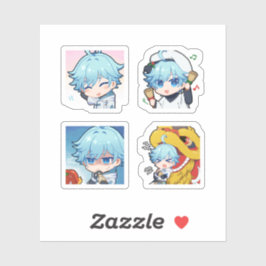 重雲原神4枚ステッカーシート シール