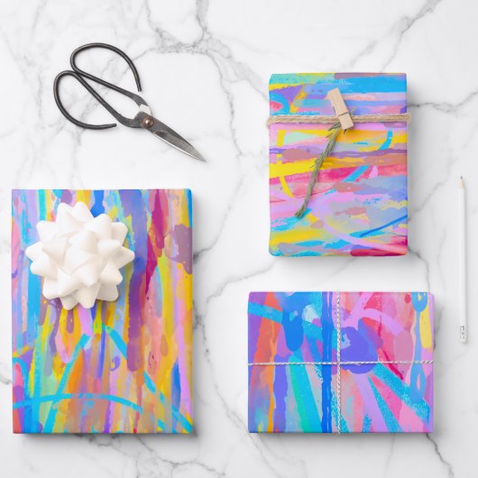 重鮮やかねて ラッピングペーパーシート (正面)