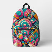 重鮮やかね プリントバックパック (正面)