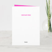 野うさぎのドレッサーたちに。 カード (裏面)