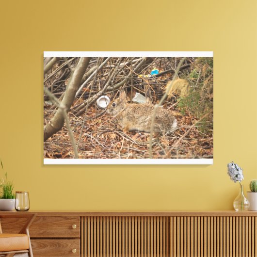 野うさぎ キャンバスプリント (インサイチュ (リビング))