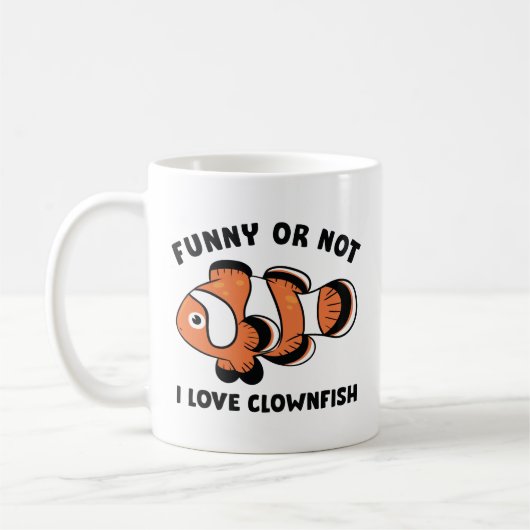 野おもしろい化魚は好きでも嫌いだ コーヒーマグカップ (左)