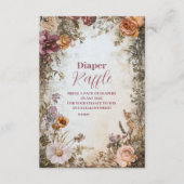 野お洒落花おむつラッフルの開花ベビー エンクロージャーカード (正面)