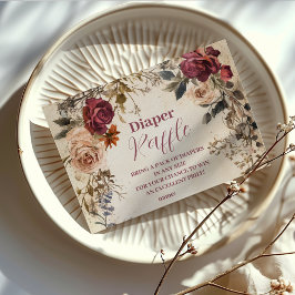 野お洒落花おむつラッフルの開花ベビー エンクロージャーカード