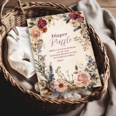 野お洒落花おむつラッフルの開花ベビー エンクロージャーカード