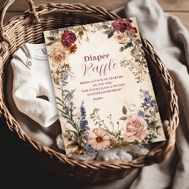 野お洒落花おむつラッフルの開花ベビー エンクロージャーカード