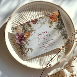 野お洒落花おむつラッフルの開花ベビー エンクロージャーカード