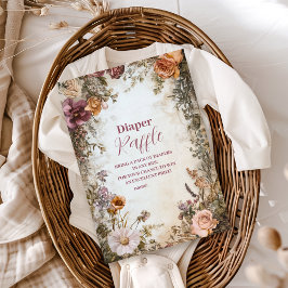 野お洒落花おむつラッフルの開花ベビー エンクロージャーカード