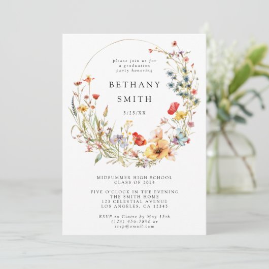 野お洒落花卒業党 招待状 (スタンド正面)