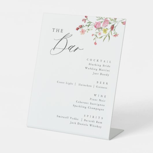 野お洒落花結婚バー徴候 台座サイン (正面)