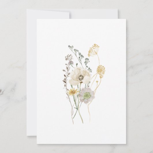 野お洒落花草原 | 結婚式招待状 招待状 (裏面)