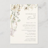 野お洒落花 |アイボリースケジュールイベント エンクロージャーカード (正面)