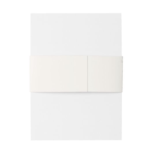 野お洒落花 |アイボリー招待状用帯 招待状ベリーバンド (裏面例)