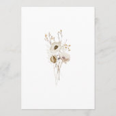 野お洒落花 |アイボリー結婚のアドバイスカード アドバイスカード (裏面)