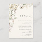 野お洒落花 |アイボリー詳細 エンクロージャーカード (正面)