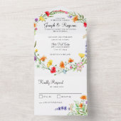 野お洒落花 オールインワン招待状 (内側)