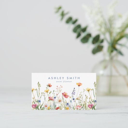 野お洒落花 名刺 (スタンド正面)