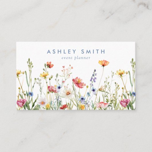 野お洒落花 名刺 (正面)