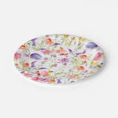 野お洒落花 |水彩 ペーパープレート (アングル)