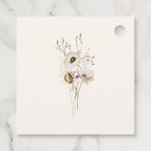 野お洒落花 | Sageありがとうメッセージカード フェイバータグ (裏面)