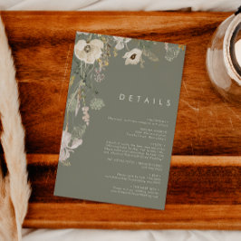 野お洒落花 | Sage Green詳細 エンクロージャーカード