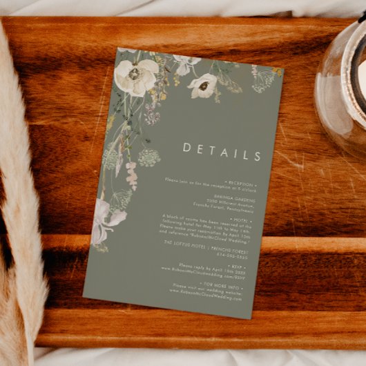 野お洒落花 | Sage Green詳細 エンクロージャーカード