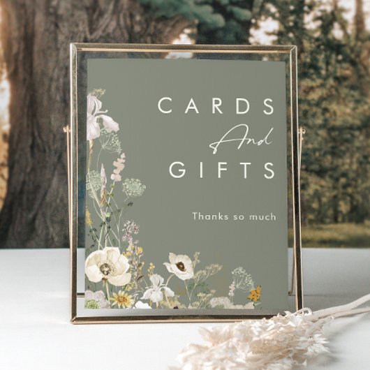 野お洒落草牧草草地のセージのカードとギフト ポスター