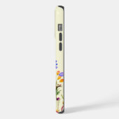 野かわいらし花園モノグラムの iPhoneケース (左側面)