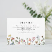 野かわいらし花結婚の囲いカード エンクロージャーカード (スタンド正面)