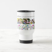 野かわいらし花5枚もし家族は花 トラベルマグ (中央)