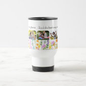 野かわいらし花5枚もし家族は花 トラベルマグ (中央)