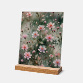 野かわいらし花 アクリルサイン (傾斜)