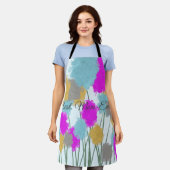 野かわいらし花 エプロン (着用した状態)