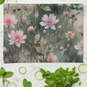 野かわいらし花 キッチンタオル (折り畳み)