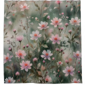 野かわいらし花 シャワーカーテン (正面)