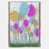 野かわいらし花 スローブランケット (正面縦)