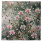 野かわいらし花 タイル (正面)