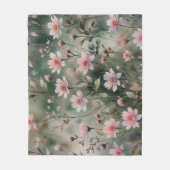 野かわいらし花 フリースブランケット (正面)