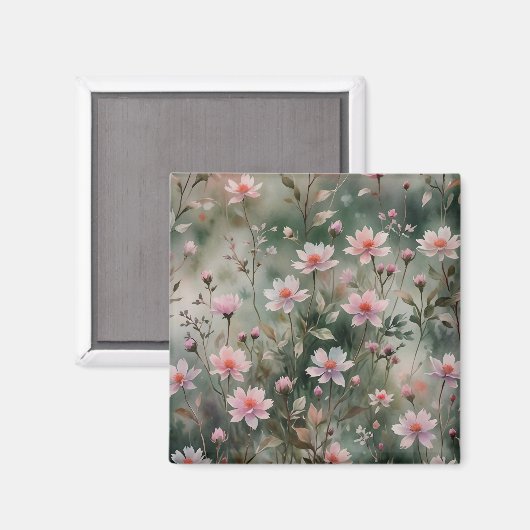 野かわいらし花 マグネット (正面/裏面)