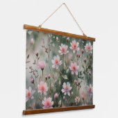 野かわいらし花 吊り下げ型タペストリー (傾斜あり)