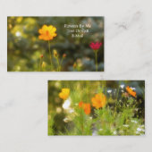 野かわいらし花 名刺 (正面/裏面)