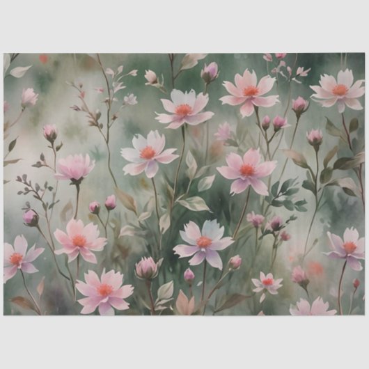 野かわいらし花 薄葉紙 (正面)