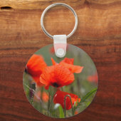 野にポピーの花。 キーホルダー (正面)