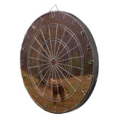 野に住むブラウンとブロンドの馬 ダーツボード (正面右)