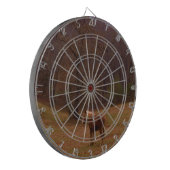 野に住むブラウンとブロンドの馬 ダーツボード (正面左)