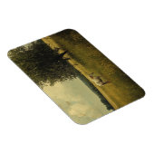 野に放牧する白馬 マグネット (右側)